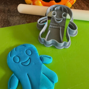 Halloween Ghost All-in-One Cookie Cutter with Embossing Stamp STL File | 3D Printable