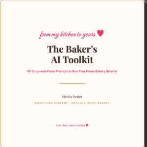 The Baker's AI Toolkit: 40+ Copy-Paste Prompts to Run Your Home Bakery Smarter